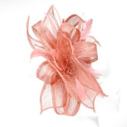 Hair Fascinator Terracotta