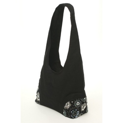 Black Bead Shoulder Bag RB513