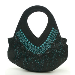 Black Satin Bag RB517