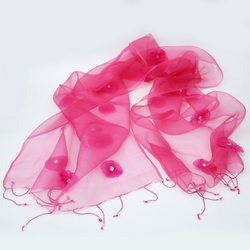 Pink Poppy Scarf