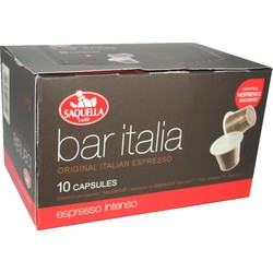 Saquella 'Espresso Intenso' Coffee Capsules (10 capsules) Nespresso Compatible