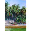 laborie waterfront, oil on linen, 2011, 25 3/8x18 inch, jonathan gladding&copy;