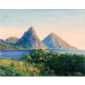pitons, oil on canvas panel, 2011, 8x10 inch, jonathan gladding&copy;