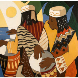 christmas drums, acrylic on canvas, 2011, 24x24 inch, virginia henry&copy;