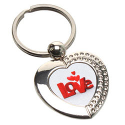 Metal heart Shaped Keyring - Create Your Own