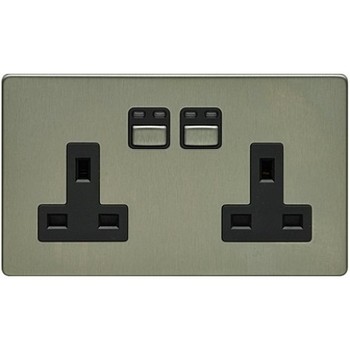 LightwaveRF 2 gang 13 amp Socket