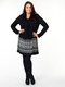 Gathered Black Dress