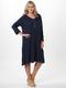 Crushed Navy Dress
