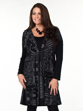 Black and Grey Dress