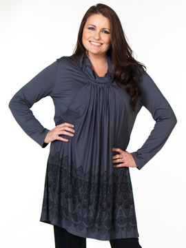 Blue and Grey Dress