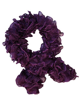 Blackcurrant Ruffle Scarf