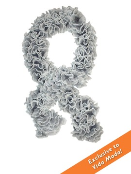 Snowflake Ruffle Scarf