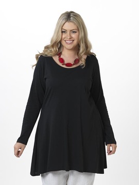 Plain Black A Line Tunic