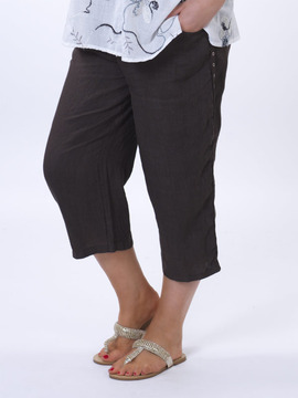 Brown Crop Trousers