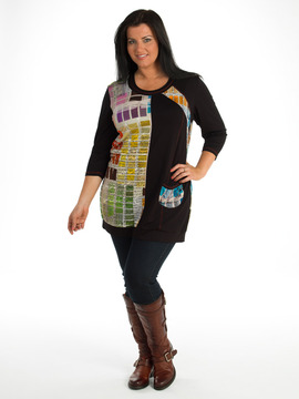 Pan Tiles Print Tunic