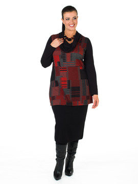 Red, Black and Grey Tunic