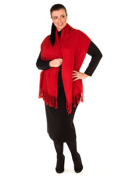 Red Pashmina