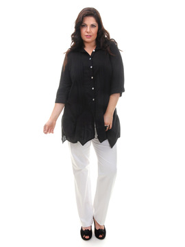 Black Cotton Blouse