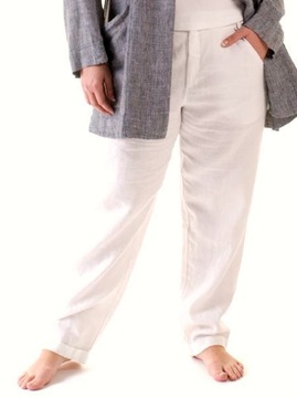 White Linen Trousers