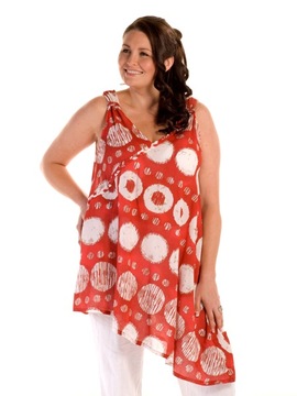 Red and White Dress