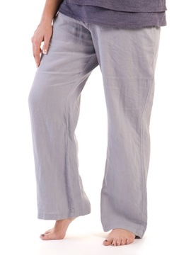 Silver Linen Trousers